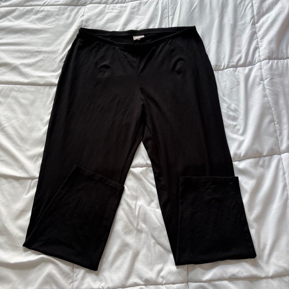 J. Jill Wearever Collection Slim Ankle Pants Black Elastic Waist Office Casual